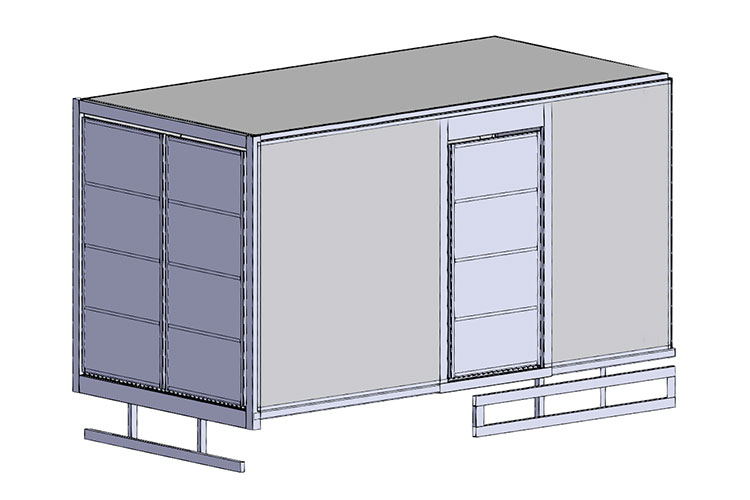 Conception : Caisse de camion 4150x2095x2060mm