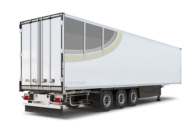 Semi-remorques frigorifiques en panneaux sandwich à âme en mousse de peau FRP