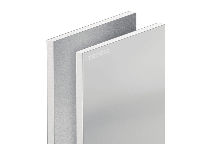 Panneaux sandwich en mousse PET revêtue d’acier